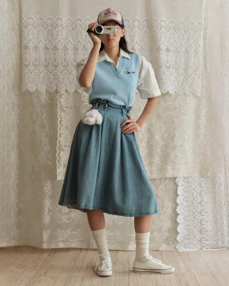 Inverted Box Pleat Skirt