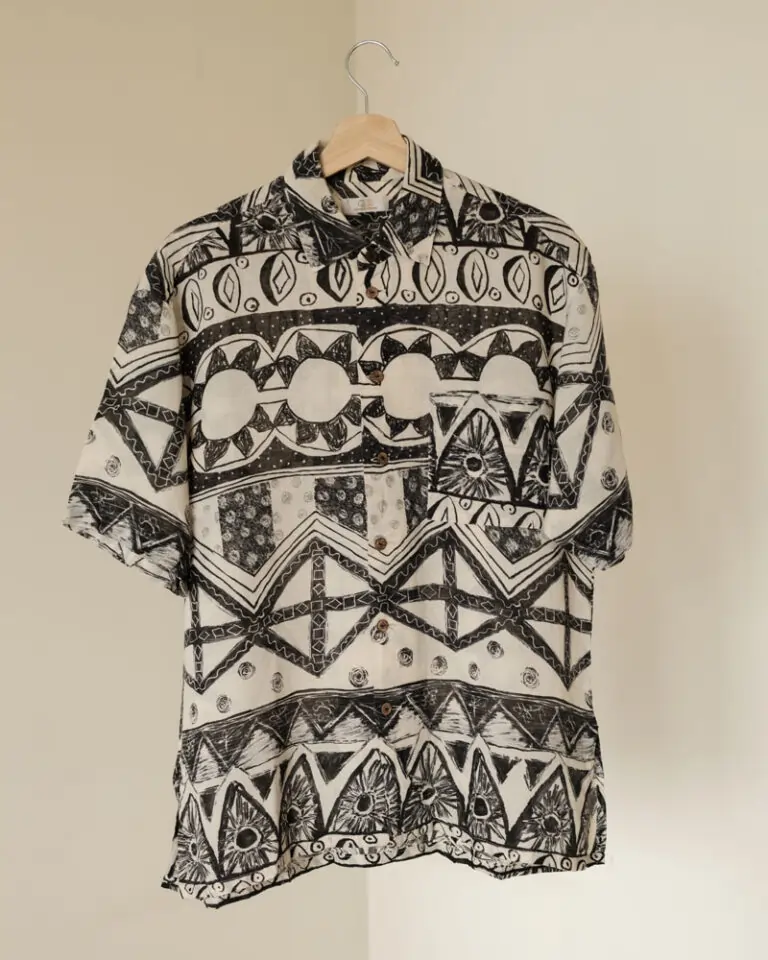 Monochrome tribal print shirt (4)