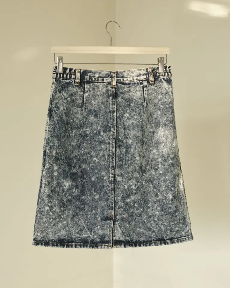 Acid wash skirt (5)