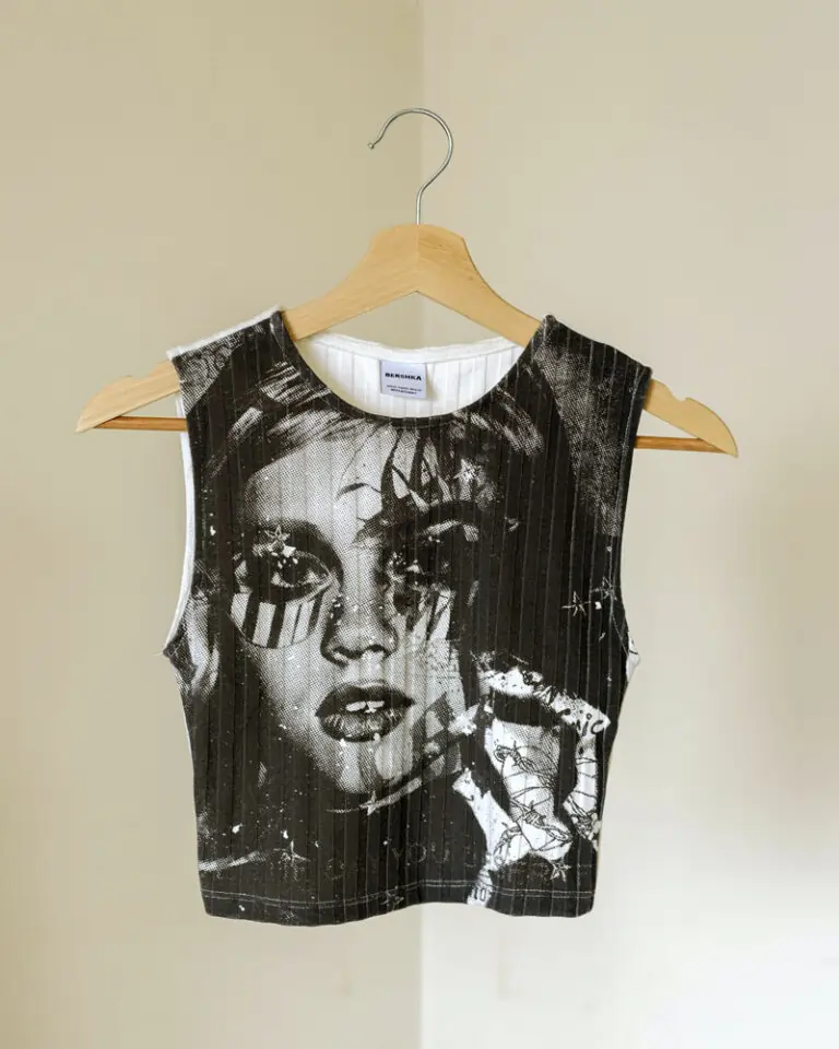 Bershka Ribbed T-shirt (3)