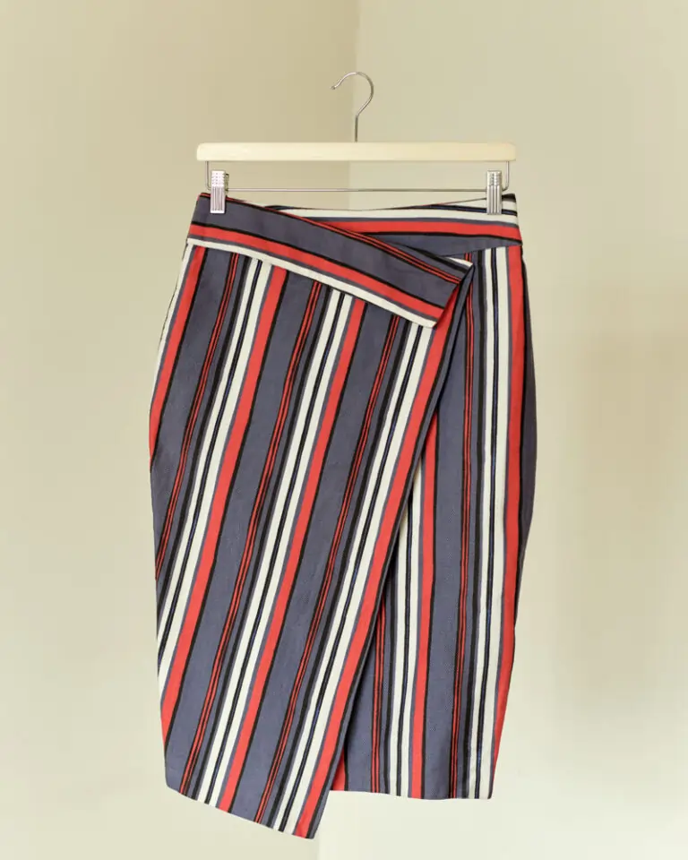 Stripped Pencil Skirt
