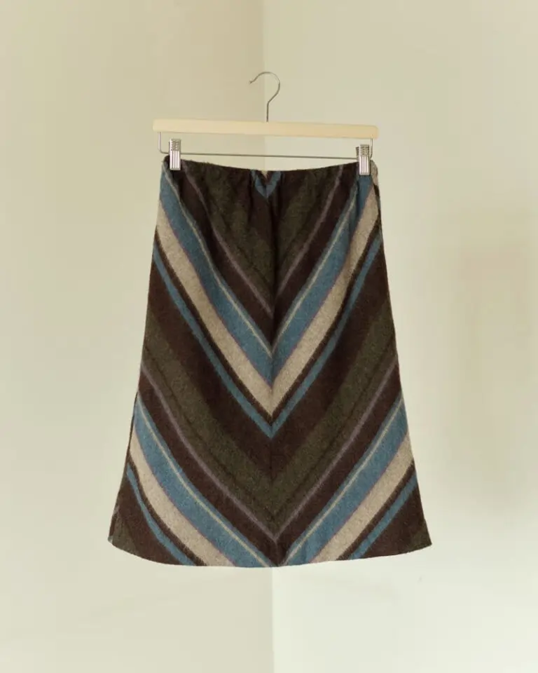 Woollen Chevron Skirt (2)