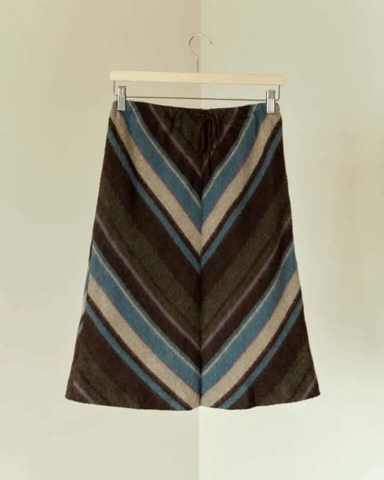 Woollen Chevron Skirt
