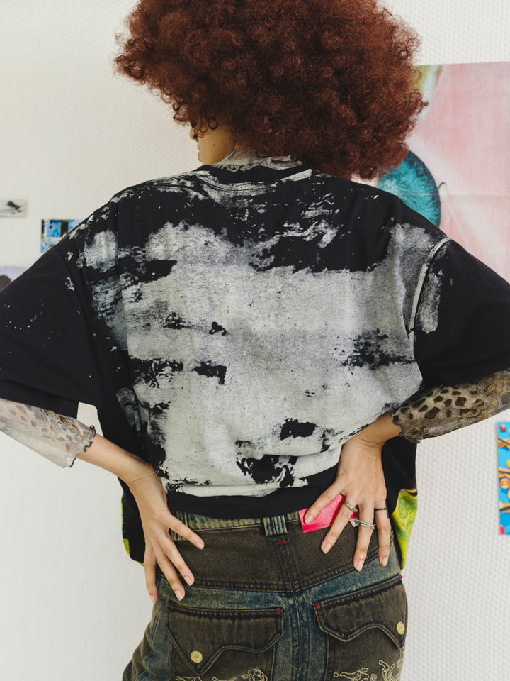 Unisex Green Day Insomniac oversized cotton graphic t-shirt by Now + Thenn featuring bold vintage band print and grunge aesthetic.